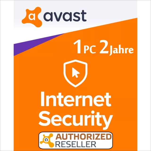 AVAST Internet Security 1 PC 2 Jahre 2024 Vollversion/Upgrade Antivirus Premium