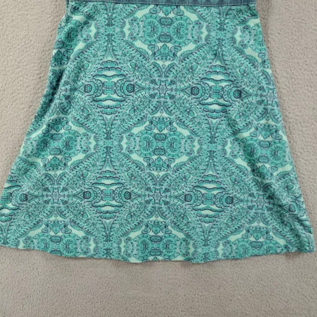 Life is Good Dress Womens 10 Blue Green Sporty Stretchy Tank 2