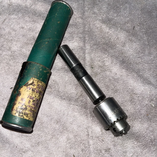 Jacobs Chuck 1/2” Straight Shank Arbor No. O - Opened - Never Used A4000 - clean