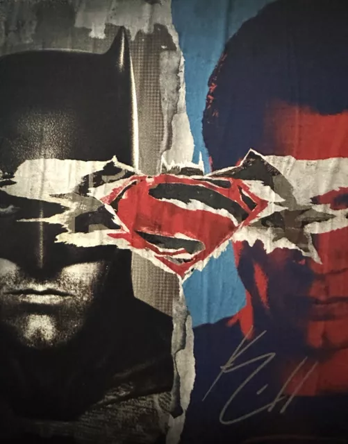 Henry Cavill Batman vs Superman signed 8x10 photo original