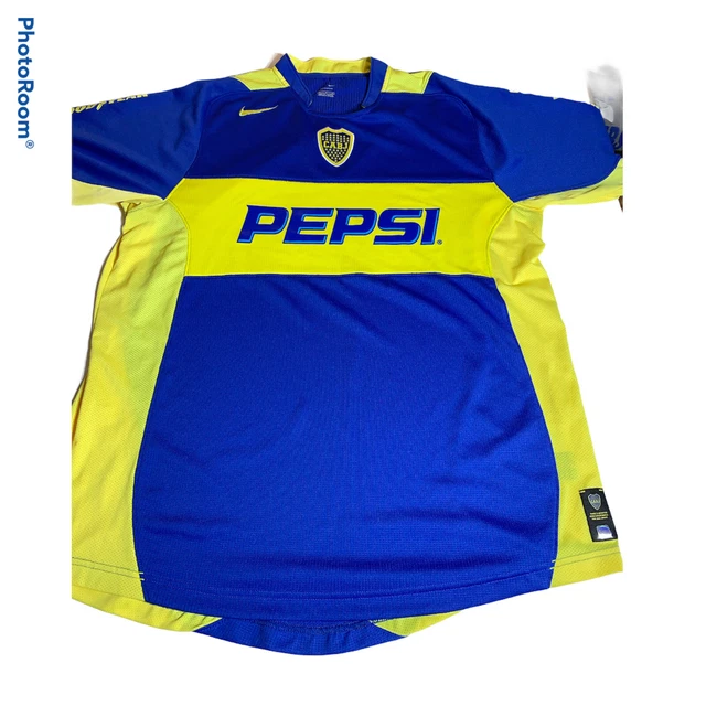 BOCA JUNIORS PEPSI Nike Jersey Shirt Football Soccer CABJ Futbol