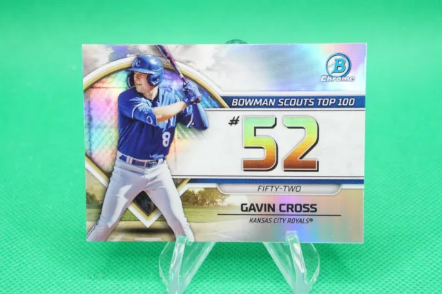 (3 Cards) 2023 Bowman Scouts Top 100 #BTP-52 Gavin Cross Kansas City Royals SR1