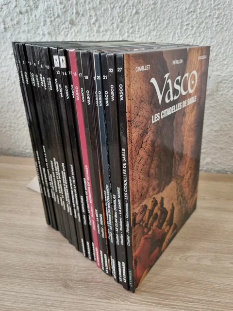 LOT de 22 BD - VASCO par Chaillet - tomes 1 à 22 + 27 (manque 13) - LE LOMBARD