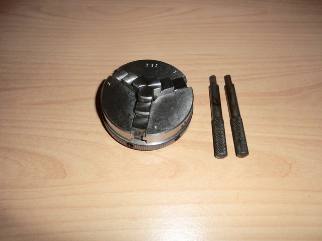 Mandrin 3 Mors Emco Unimat – 65 Mm – Neuf – Pour Tours Unimat 3, 4 Et PC3