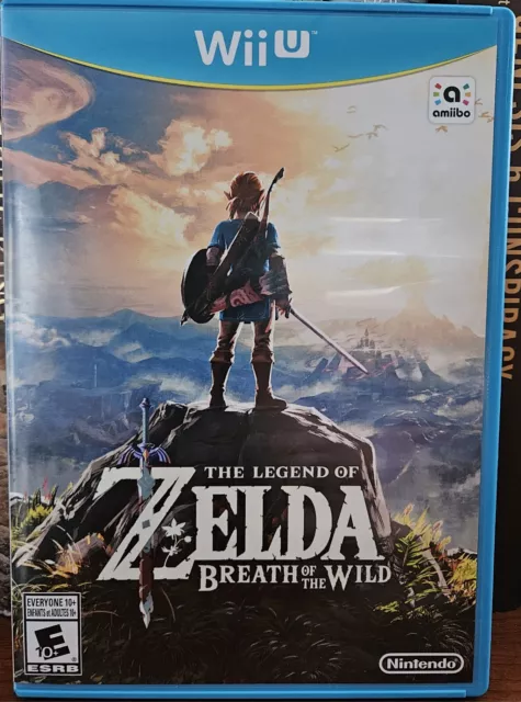 The Legend of Zelda: Breath of the Wild (Wii U, 2017) LIKE NEW MINT DISC