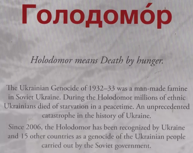 HOLODOMOR history soviet ukraine famine western australia postwar migration 2