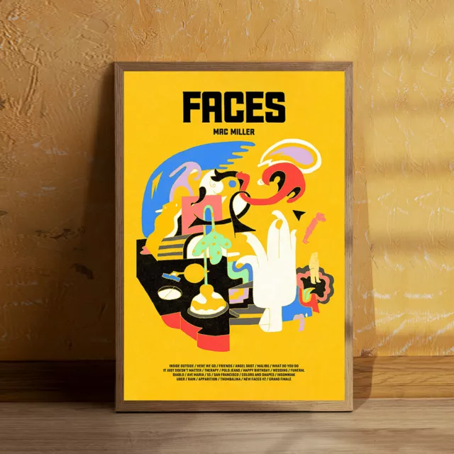 Mac Miller Faces 3XLP Vinyl Yellow