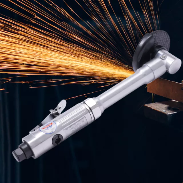 Pneumatic Long Handle Angle Grinder Cutting Machine Cutter Tool 18000 RPM 90 PSI