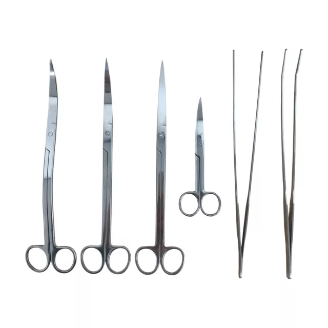 Aquarium Plant Scissors and Tweezers Planted Fish Tank Maintenance Curved