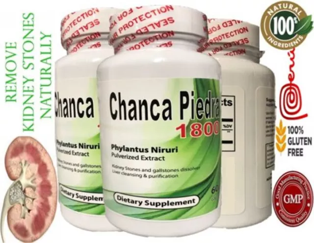 CHANCAPIEDRA phylantus niruri Stone Breaker Liver support KOSHER CAP 60  herbs 2