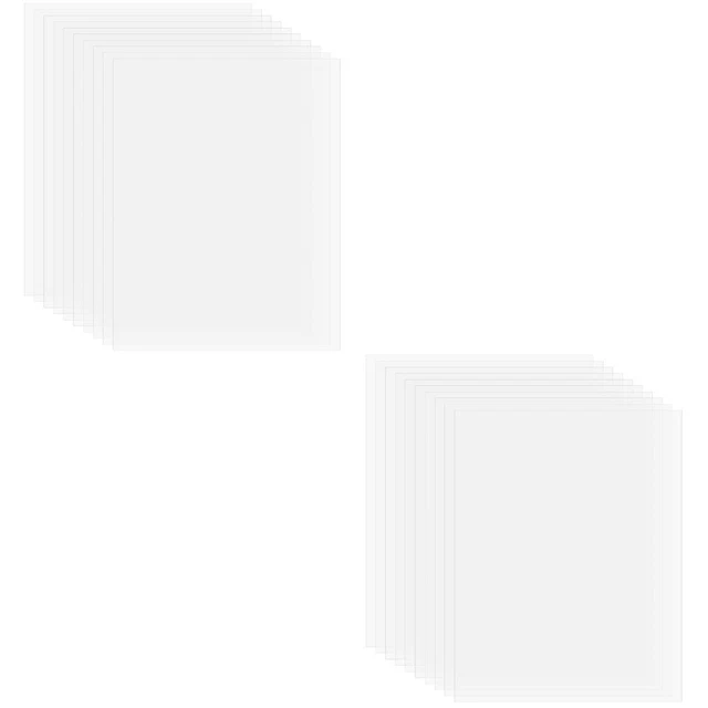 20 pcs Picture Frame Sheets Hard Plastic Sheets Plastic Sheets