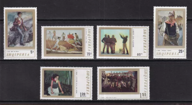 Bm  Briefmarken Albanien  Lot 29  Postfrisch 1971 Gemälde