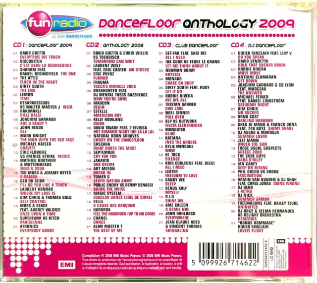 Various 4xCD Dancefloor Anthology 2009 2