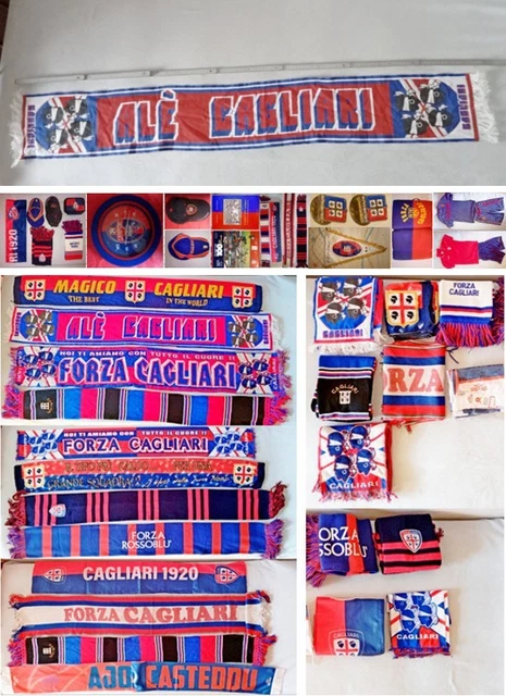 Rare 2 Sided Ultras Potere Rossoblu Genoa FC Football Scarf Bufanda Sciarpa