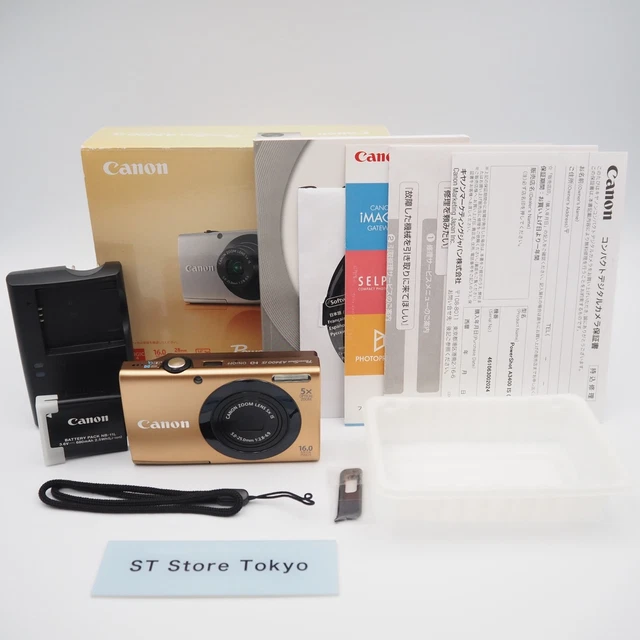 CANON POWERSHOT A3400 IS Gold In Box With 4GB SDHC Card from