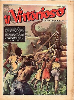 [Atp] Rivista Vittorioso Originale Anno 1951 Numero 24