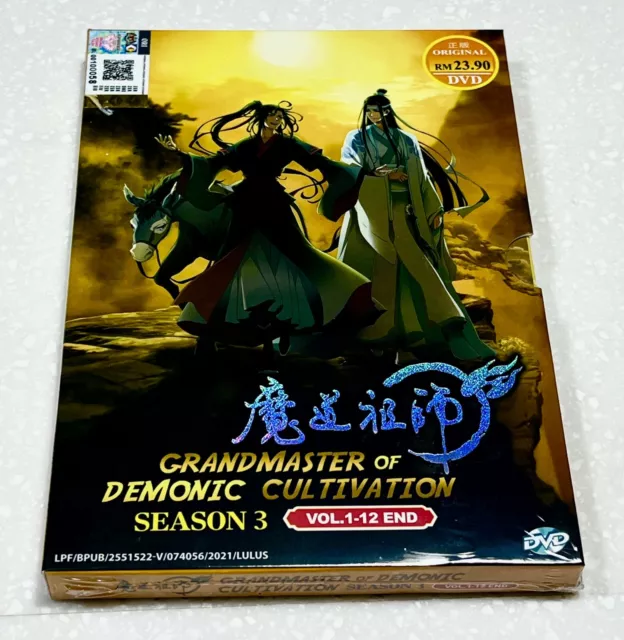 New Dvd Anime Grandmaster of Demonic Cultivation Mo Dao Zu Shi TV Series  Season 1-3 (Volume 1-35 End) English Subtitle Free DHL Express Ship