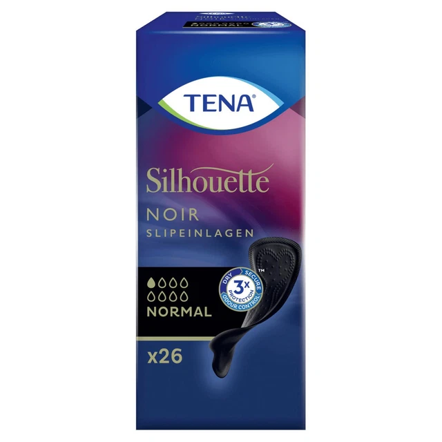 Tena silhouet slipeinlagen noir normal, 26er Pack