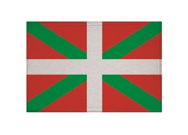 Patch Thermocollant Croix Basque - 10 Cm Diamètre - Velours Rouge - Euskadi - Pays Basque - 3