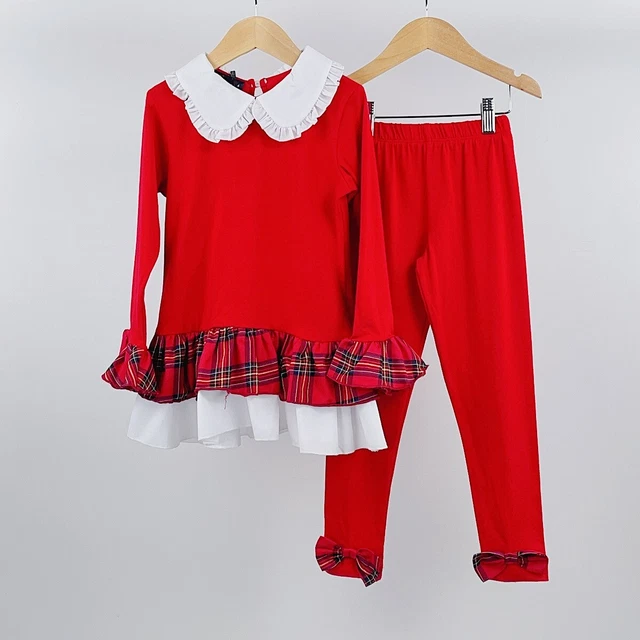 Girls Loungewear, tracksuit, Top & Leggings Set Spanish Style Outfit  2-8 years