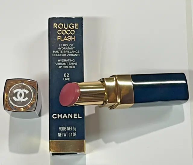 CHANEL ROUGE COCO Flash Hydrating Lip Colour Lipstick-82 Live- New, Boxed  $31.95 - PicClick
