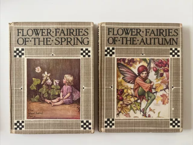 4 Vintage Flower Fairies Hardback Books Cicely Mary Barker