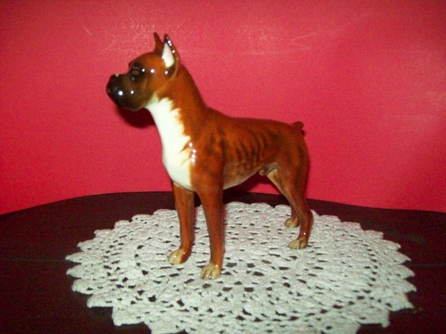Vintage Boxer Dog by Goebel W.Germany CH617 Hummel Sculpture Look at ALL Photos