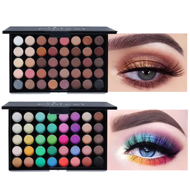 Eyeshadow Palette Makeup 40 Color Cream Eye Shadow Matte Shimmer Set Cosmetic♡ #
