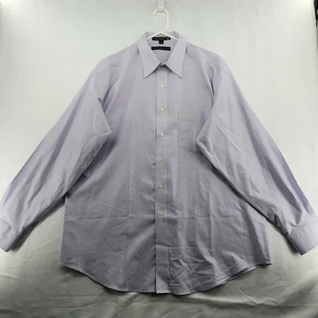 Tommy Hilfiger Mens Size XL Purple Checked Cotton L/S Button Up Casual Shirt