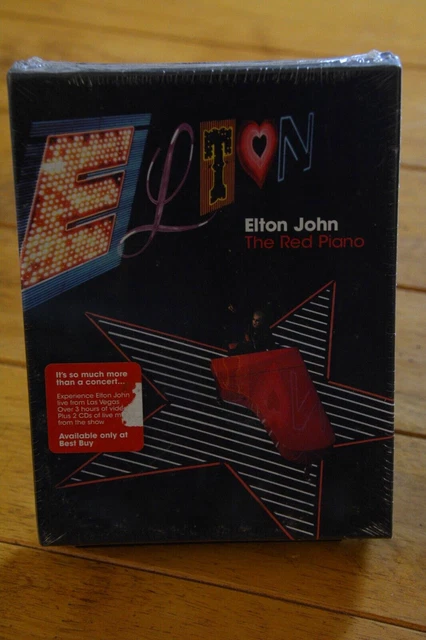 ELTON JOHN THE RED PIANO DVD BOX SET EXCLUSIVE [NEW] WITH 2 BONUS CD's (MR3-B1)