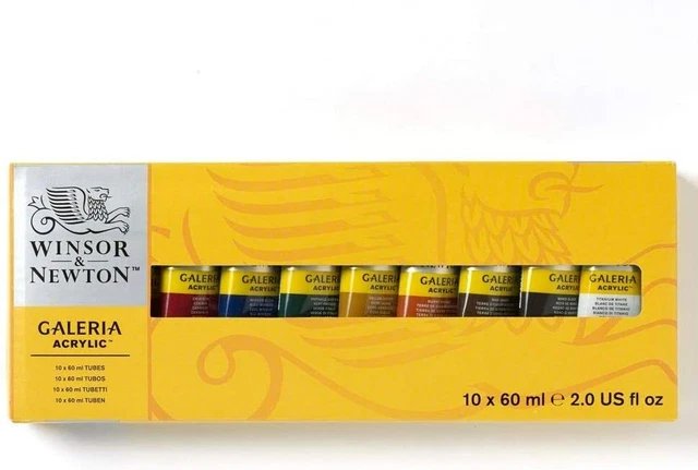 Winsor & Newton Galeria Acrylic Paint Tubes Set for Artist Paint Set