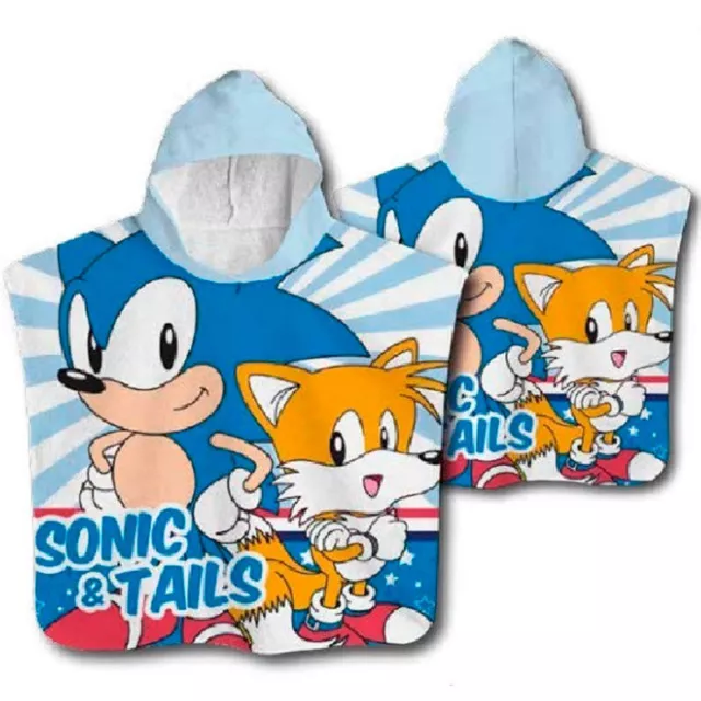 51414 Sonic The Hedgehog cotton poncho towel