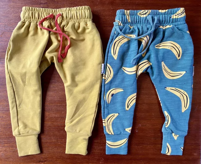 OLIVE + THE CAPTAIN Baby - Slim Fit Harem Pants x 2 PAIRS - Size 3-6 Months