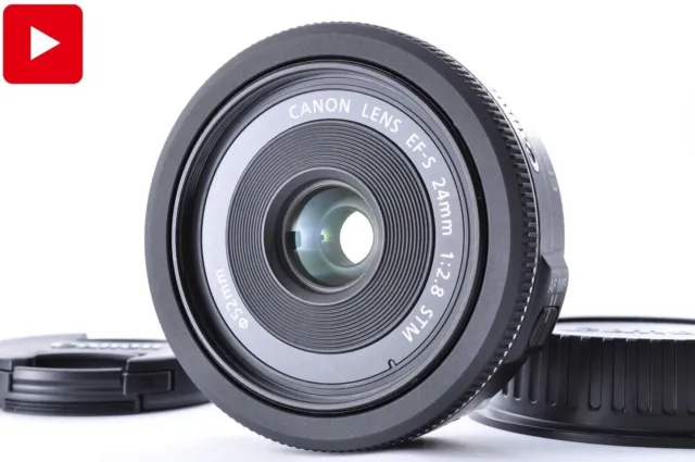 Canon EF-S 24mm F2.8 STM Pancake Objektiv EF Mount 2801114070 [Near Mint]...