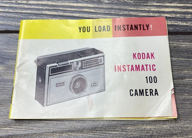 Kodak Instamatic 100 Camera Users Manual Replacement Part Piece
