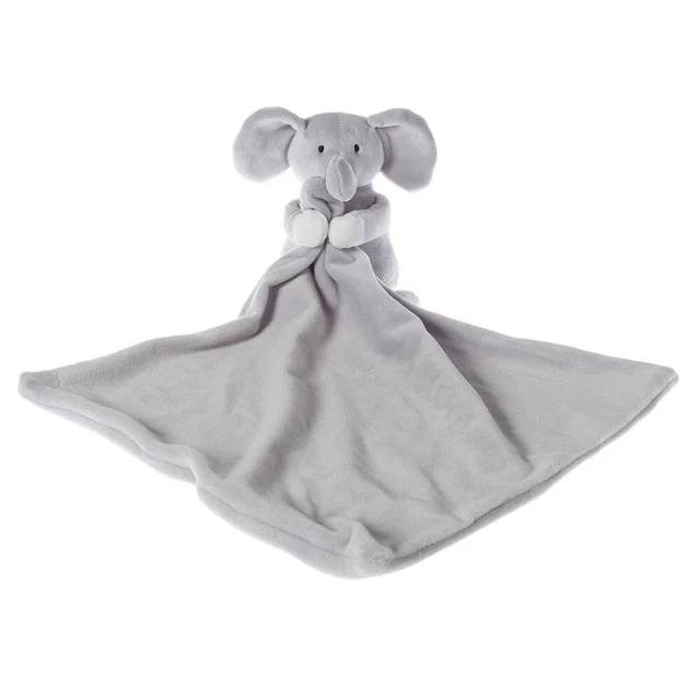 Manta de seguridad gris elefante bebé bebé albaricoque cordero animales de peluche