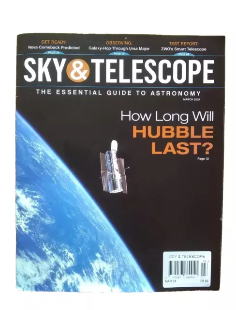 Sky and Telescope Magazine March 2024 Astronomy Hubble Night Sky Stars