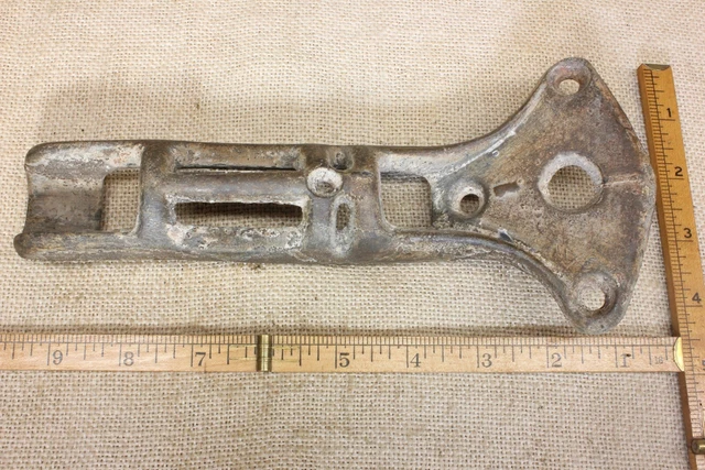 Old 1" Flag Pole bracket holder rustic EXTRA heavy duty cast iron galvanized 5