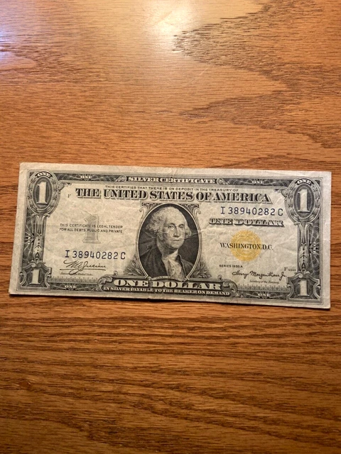 1935A Series $1 Silver Certificate/ North Africa Wwii Emergency Note