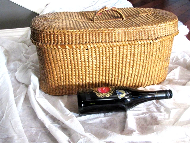 Antique Canada First Nations Native Salish Thompson River Basket BC 1910
