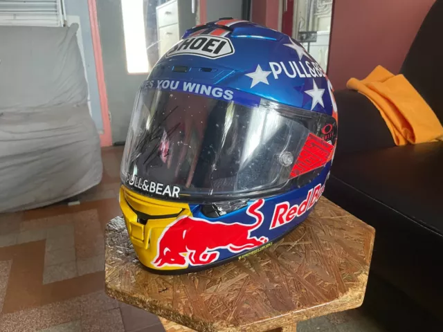 casque shoei replica marquez signée tearoff