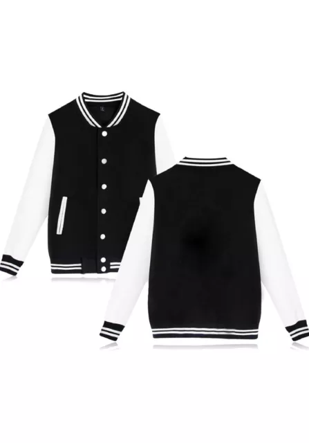 babyhealthy Women's Men's Varsity Baseball Jacket Casual Letterman Bomber Jacket