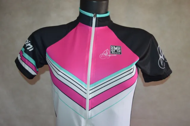 Maillot Velo Sms Santini Tdu Anna Neuf Taille Xs/S Jersey/Maglia/Bici/Bike Shirt 2