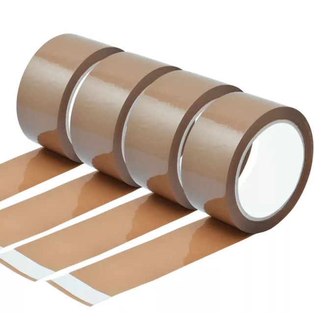 Strong Brown Parcel Packing  Packaging Tape Rolls Carton Sealing 48Mm X 66M 3