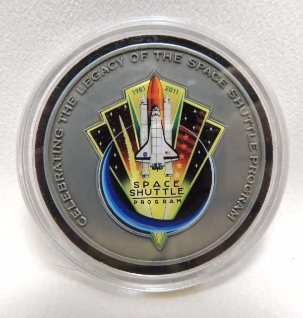 NASA Commemorative Coin Metal Flown Space Shuttle Mission Complete 1981-2011 S