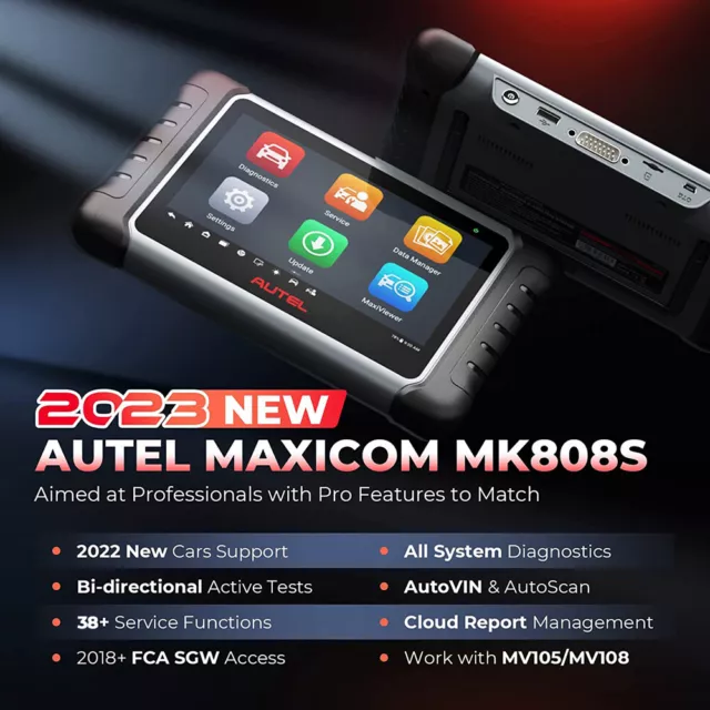 2024 Autel MaxiCom MK808S MX808S MK808 PRO Français Voiture Outils diagnostics 3