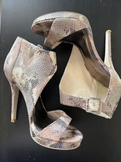 Madden Girl Holographic Blitzzz Stilettos with Buckle Closure size 8