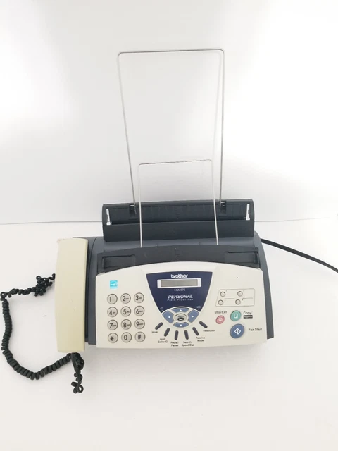 Brother FAX-575 Personal Plain Paper Fax Machine Copier Tested & Works!