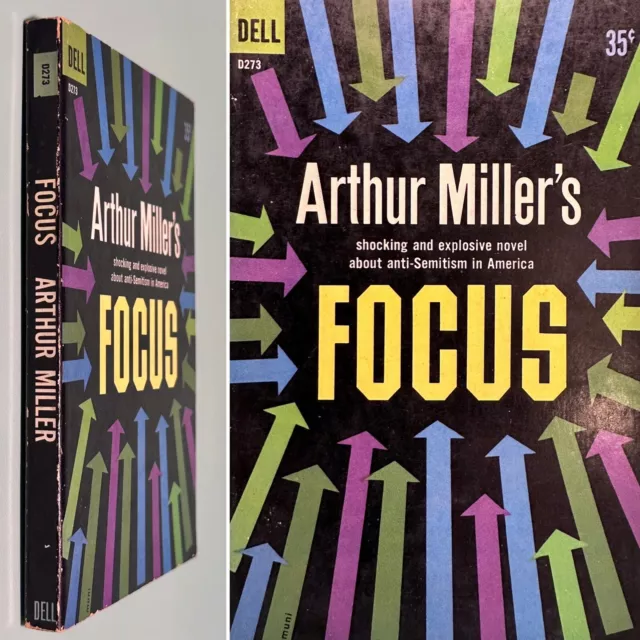 [1959] Focus - Vintage Anti Semitism in America Paperback Jewish - Arthur Miller