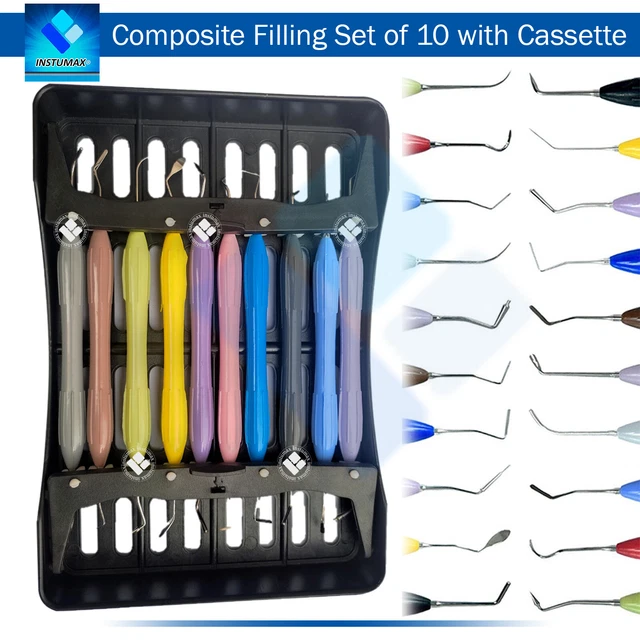 DENTAL COMPOSITE FILLING Instruments Kit Restoration Placement Tools